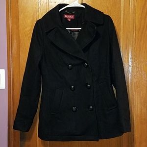 ⬇️Merona black double breasted coat